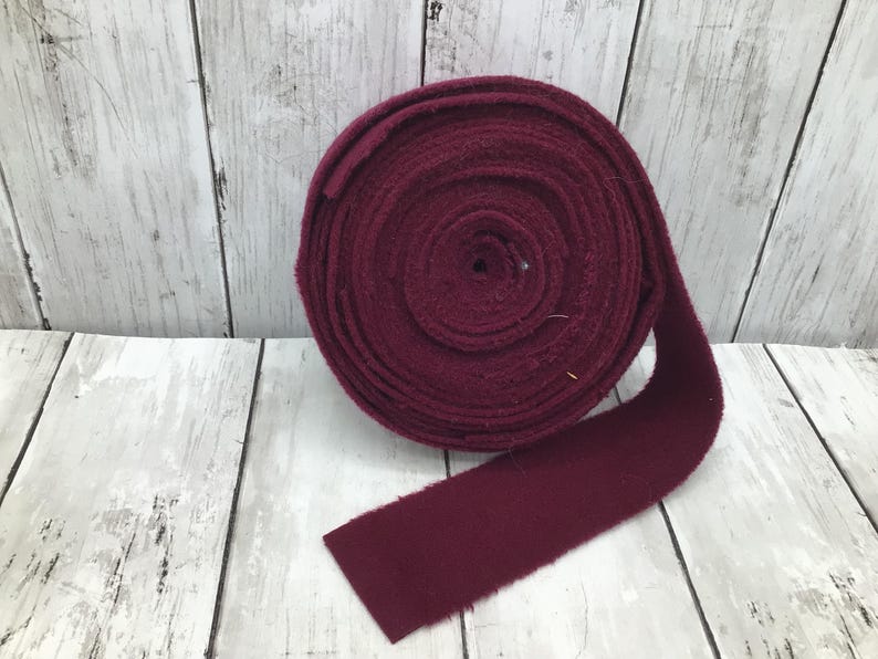 Rouleau de laine, Bandes de laine, Tresses de tapis, Rouleau de bandes de laine Couleur au choix, Projet de laine, Morceaux de laine Maroon
