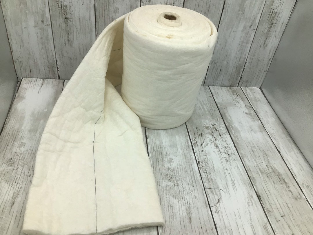 Vintage Cotton Batting, 18 Strip Cotton Batting, Natural Cotton Quilt