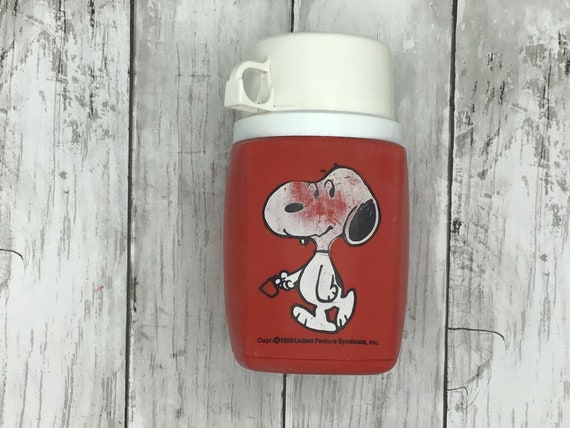 Vintage Peanuts Thermos, 8 Oz Snoopy Thermos 1958, Vintage Child