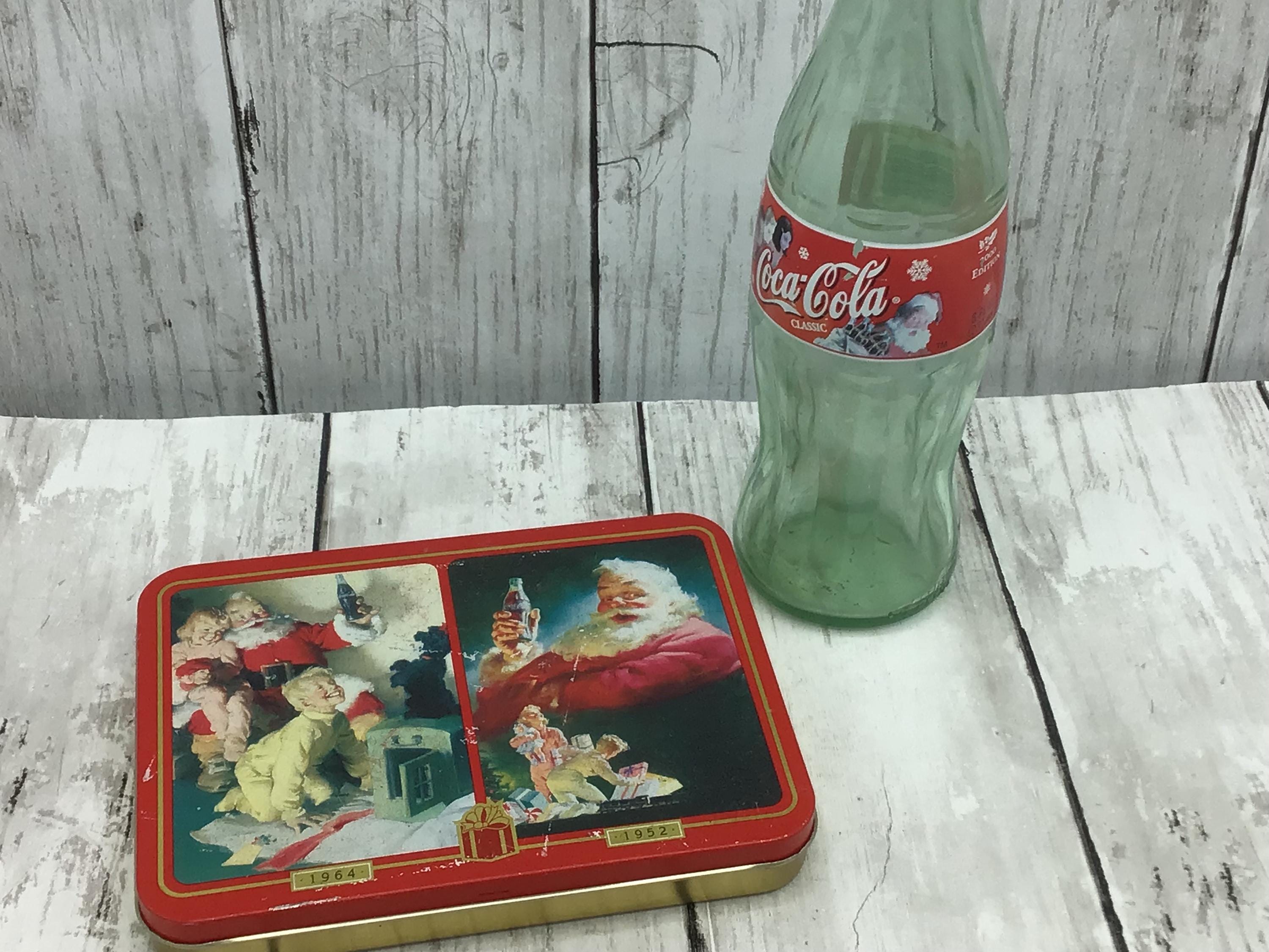 Vintage Coke Bottle Santa - Etsy