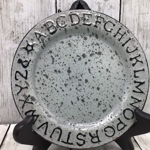Vintage 1991 Graniteware ABC Plate, National Graniteware 5th Annual Convention, Graniteware Commemorative Souvenir, ABC Children Plate