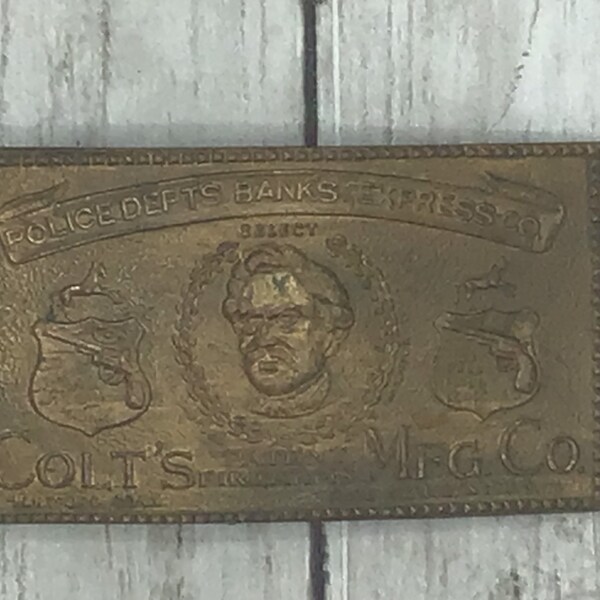 Colt Belt Buckle Etsy