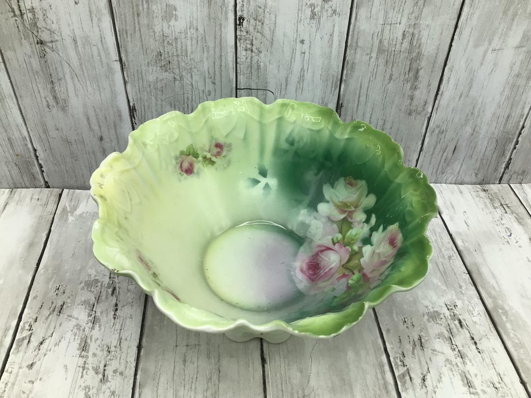 Rose Passion Bowl in Green & Orange main image 1