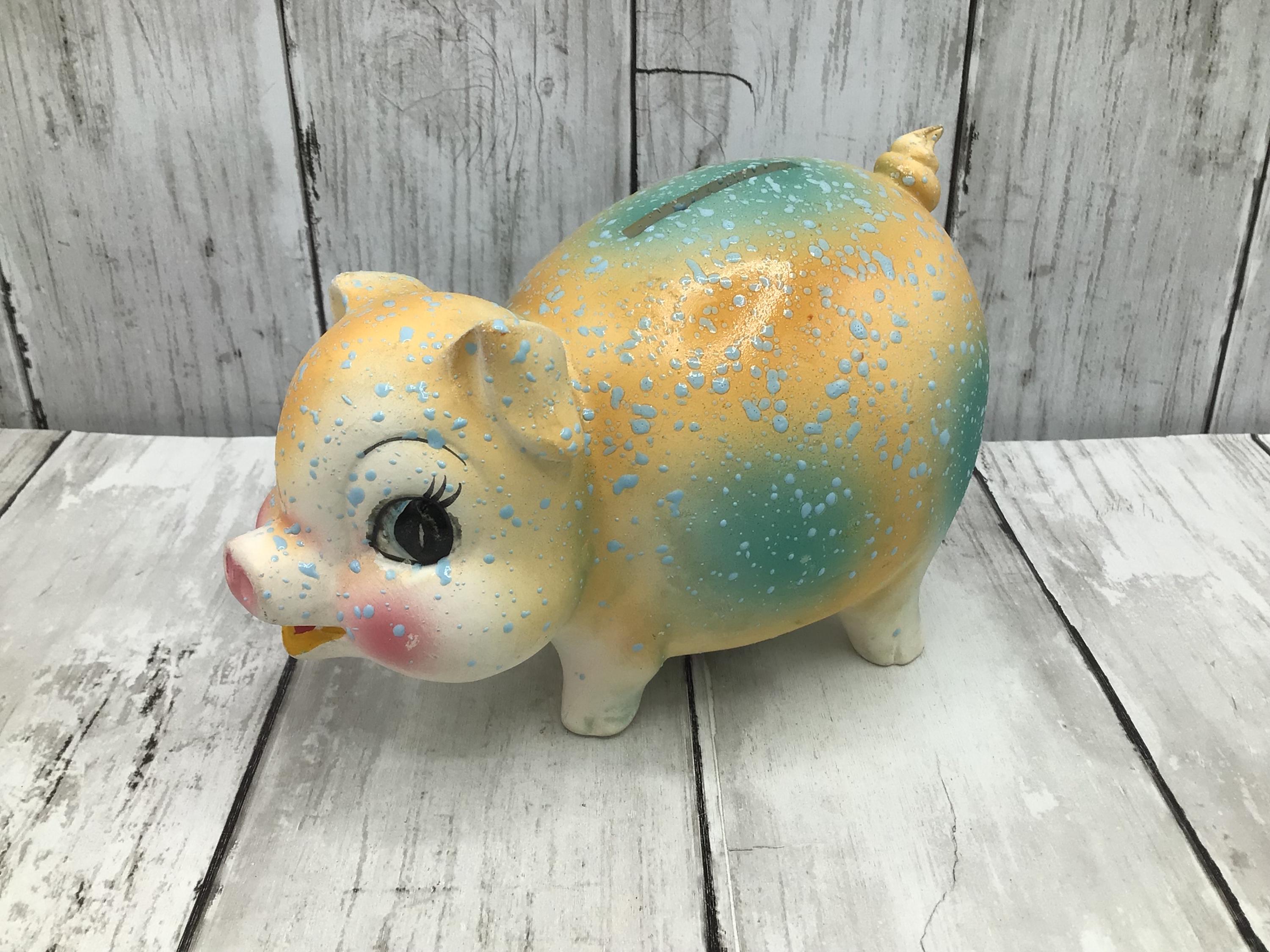 Chalkware Pig Bank - Etsy Chalkware Pig Bank - Etsy