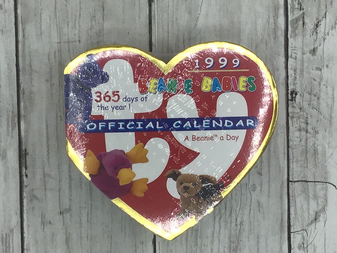 1999 Beanie Babies Official Calendar, Vintage Beanie Babies, 365 Days