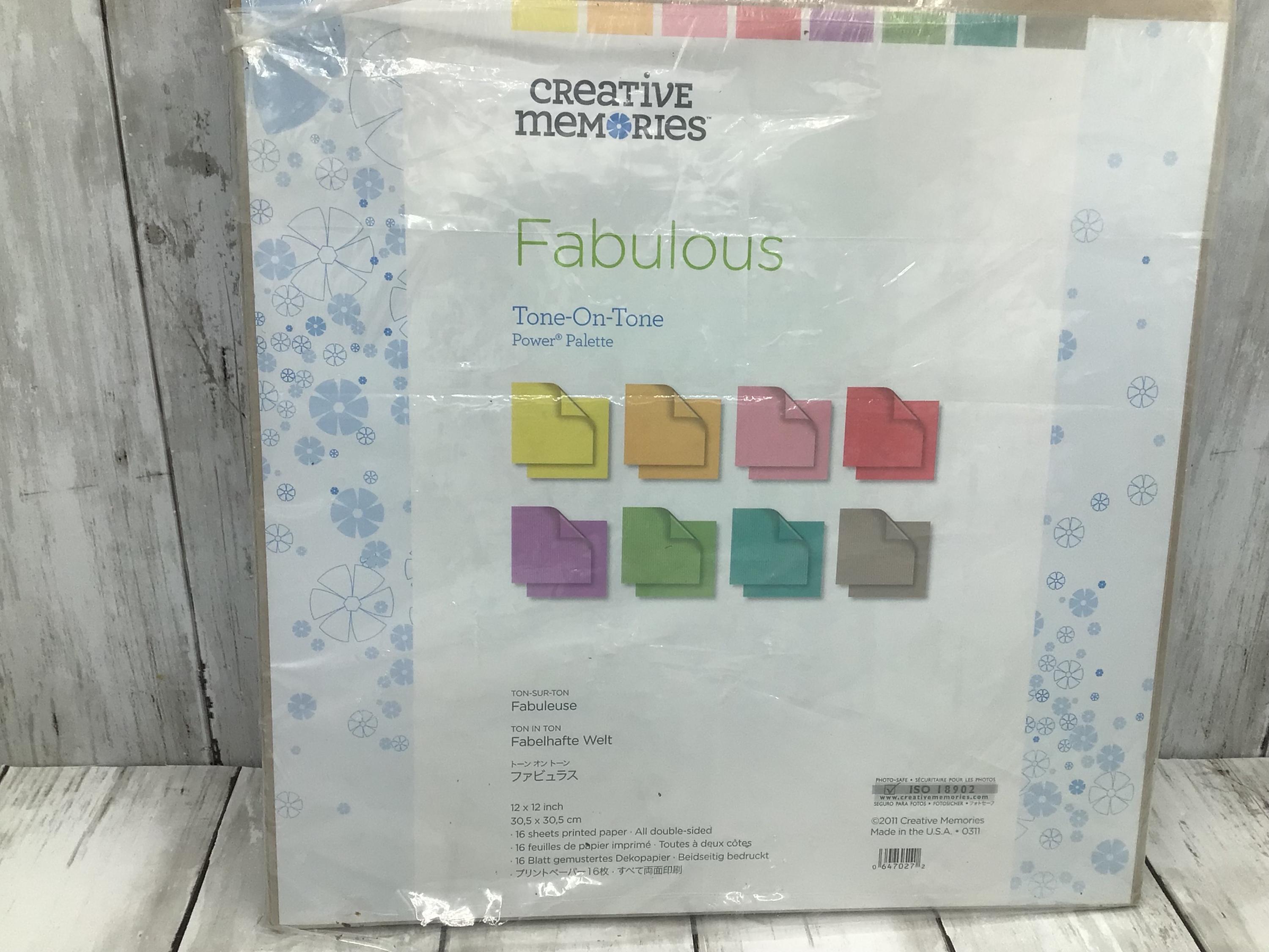 Creative Memories Power Palette Choice, 12x12 Scrapbook Paper Kits