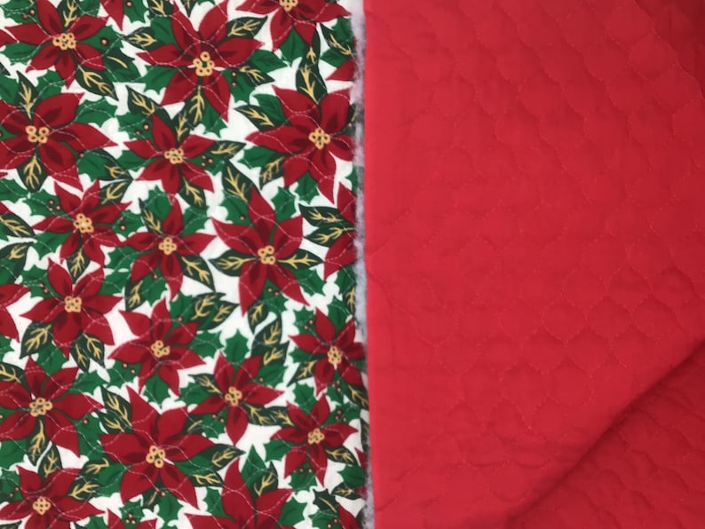 Pre Quilted Fabric Double Sided Pre Quilted Christmas Fabric Etsy
