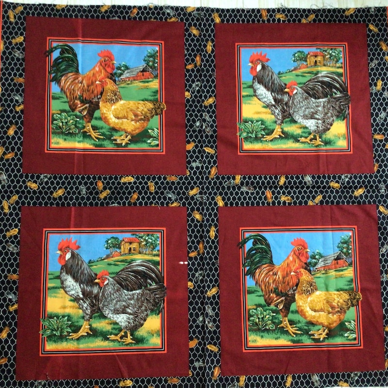 Chicken Fabric - Etsy