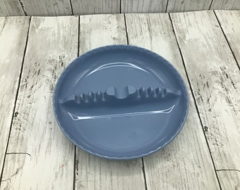 cendrier vintage en mélamine bleu, produits pour la maison Willert, décoration vintage, cendrier en plastique bleu vintage, vide-poches, décoration de table