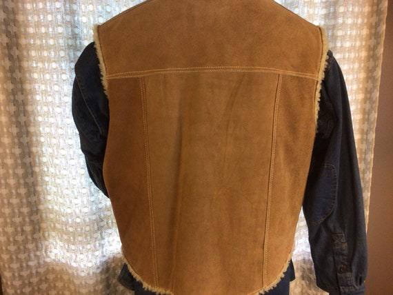 Vintage Men’s Suede Vest, Dad Gift, Western Suede… - image 2