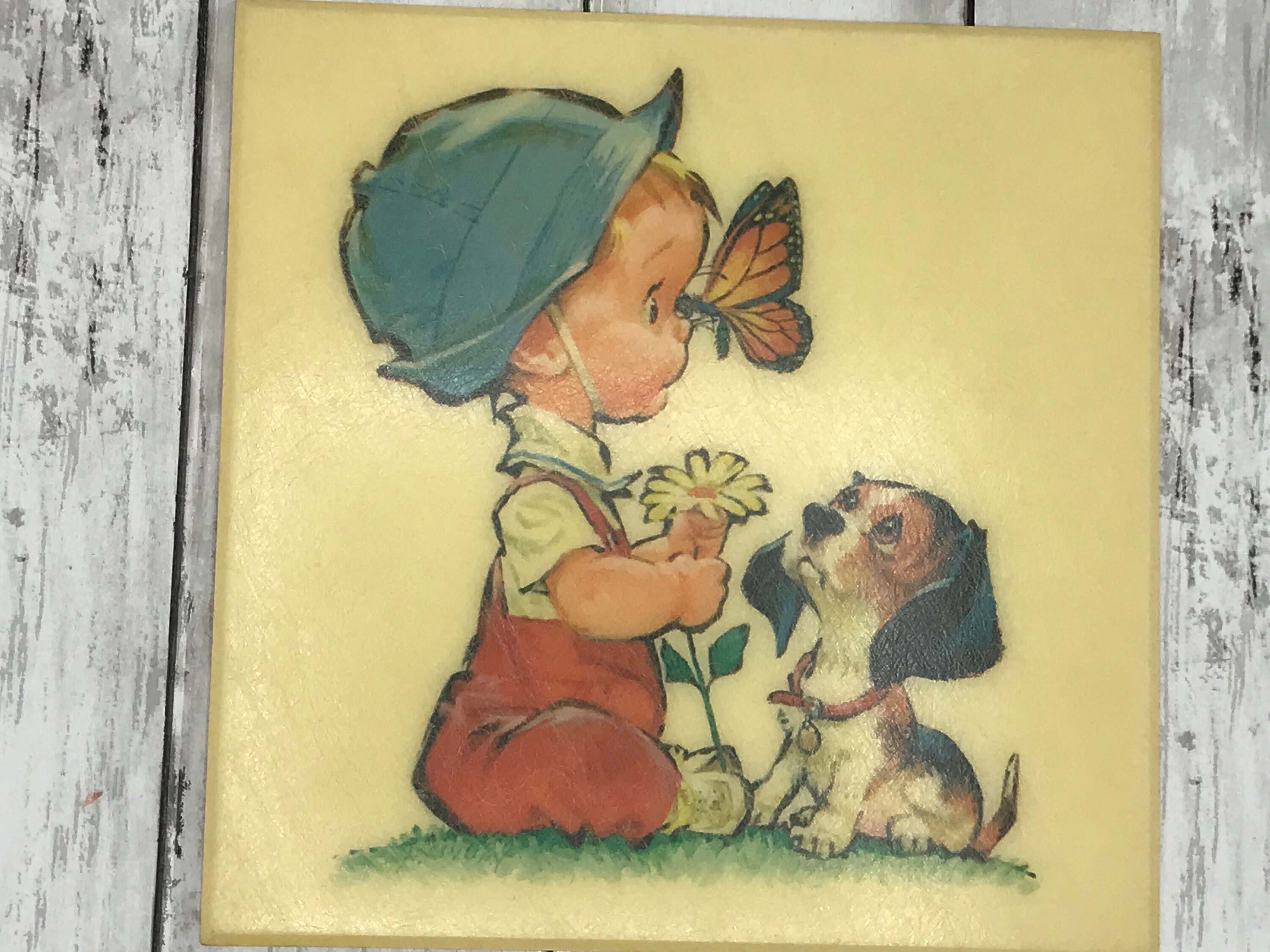 Vintage Children Wall Hangings, Vintage Crofton Wall Plaques Set of 3 ...