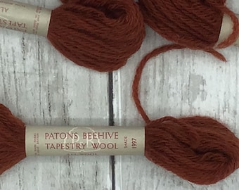 Wool Tapestry Yarn Patons Beehive Tapestry Wool 12 Skeins Autumn Colors Wool Yarn