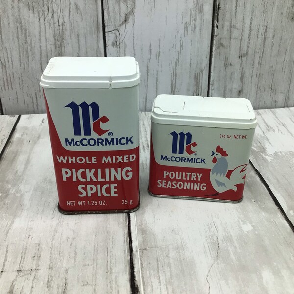 Mccormick Spice Tins Etsy