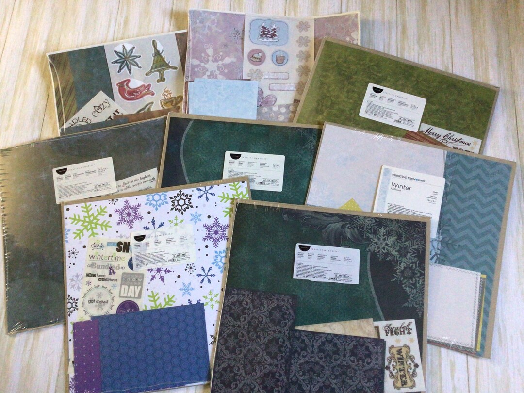 Creative Memories Winter 12x12 Scrapbook Paper, Scrapbook Paper Pack ...