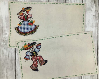 小物 1900s Hand Embroidery Handkerchief 小物 1900s Hand Embroidery Handkerchief Vintage Embroidered