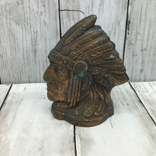 Copper Indian Head Bank Etsy