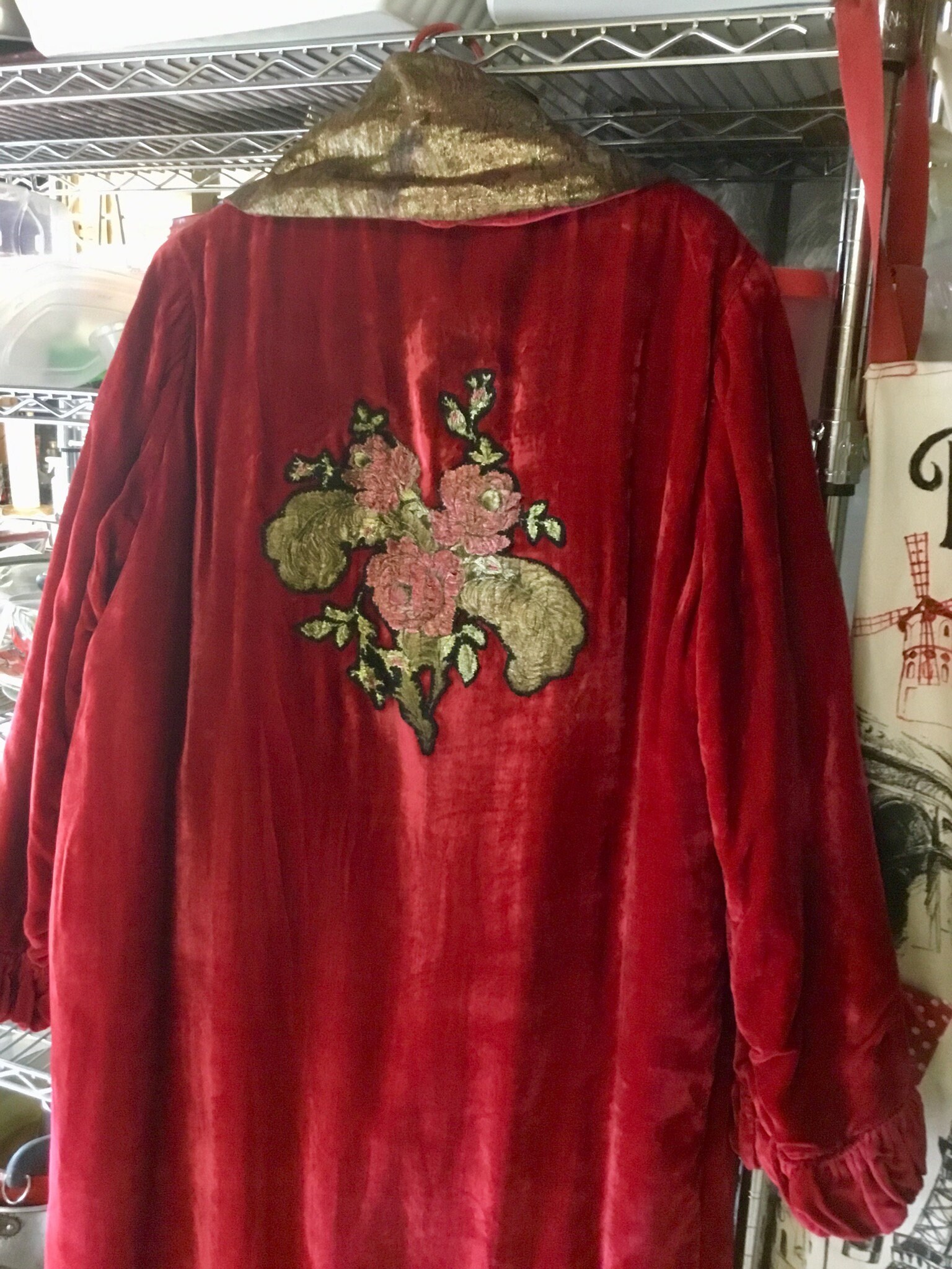 Final Sale Antique 1920s Silk Velvet Reversible Lame Coat Art | Etsy