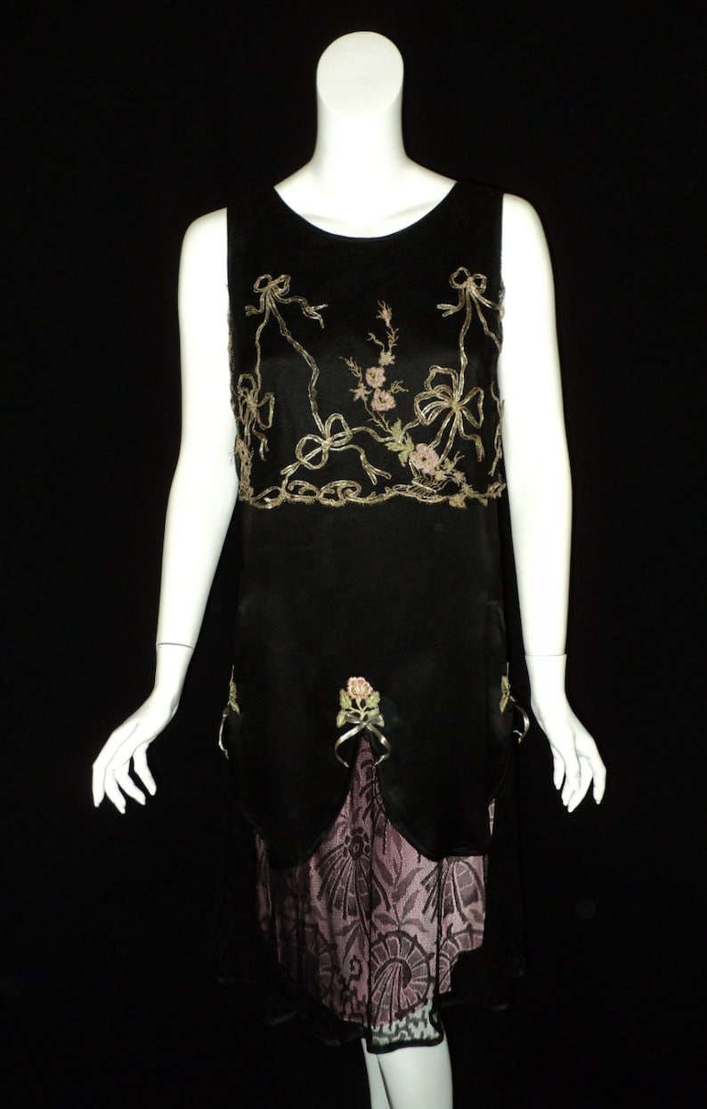 1890-Early 1900s Belle Epoque Tulle Lame