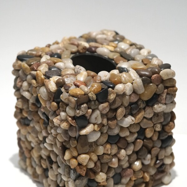 Custom Order for B - Mosaic Style Pebble Tissue Box Cover