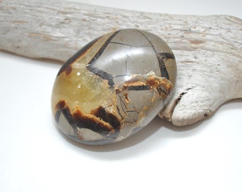 Flush Mount Light Septarian Nodule Palm Stone Finial
