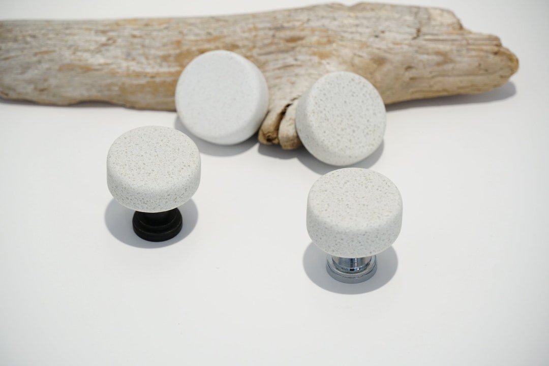 Tumbled Reclaimed Quartz Knob Set Choose Your Stems Etsy