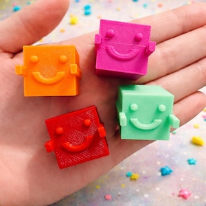 3D Printed Timmy Cube Friend: Collectible Mini Pocket Toy - Stocking Stuffer
