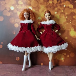 holiday barbie red velvet dress 2007 Holiday Barbie Doll Red Velvet dress