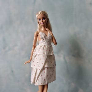 Midi sundress for 11.5 inch doll, 1/6 doll