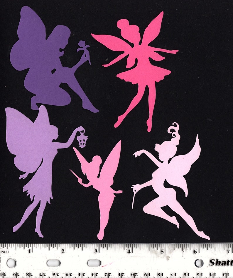 Fairy Fairies party 12 paper cut outs cutouts die cut birthday | Etsy