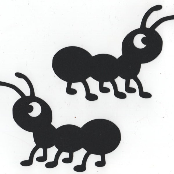 Ant Ants Paper summer cut outs cutout silhouette paper set of 20