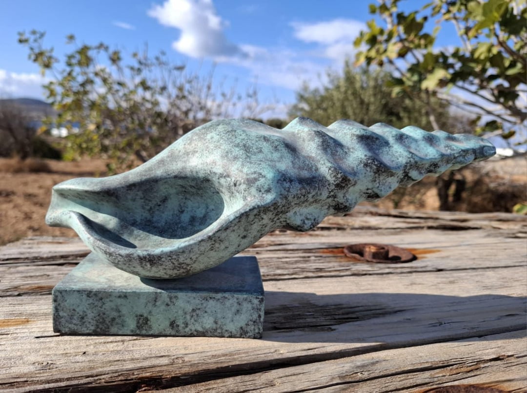 Bronze Shell Print 3 of 8. Verdigris Patina. Unique Design Made at the ...