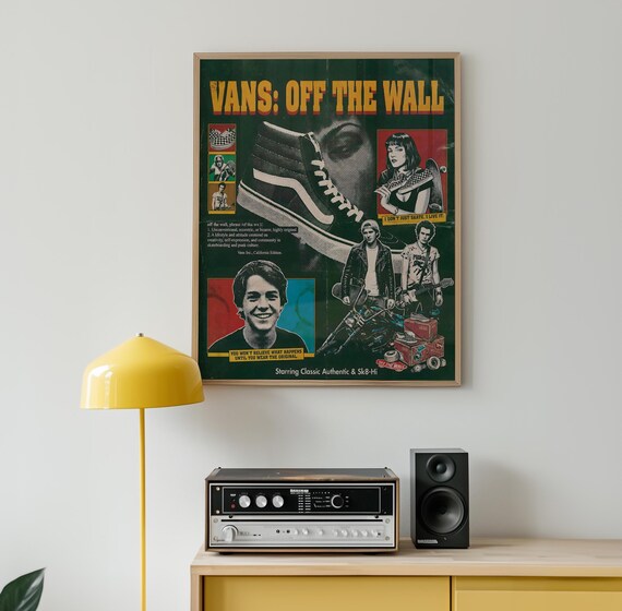 Off the Wall Poster | Retro Skateboard Art Print (digital Download