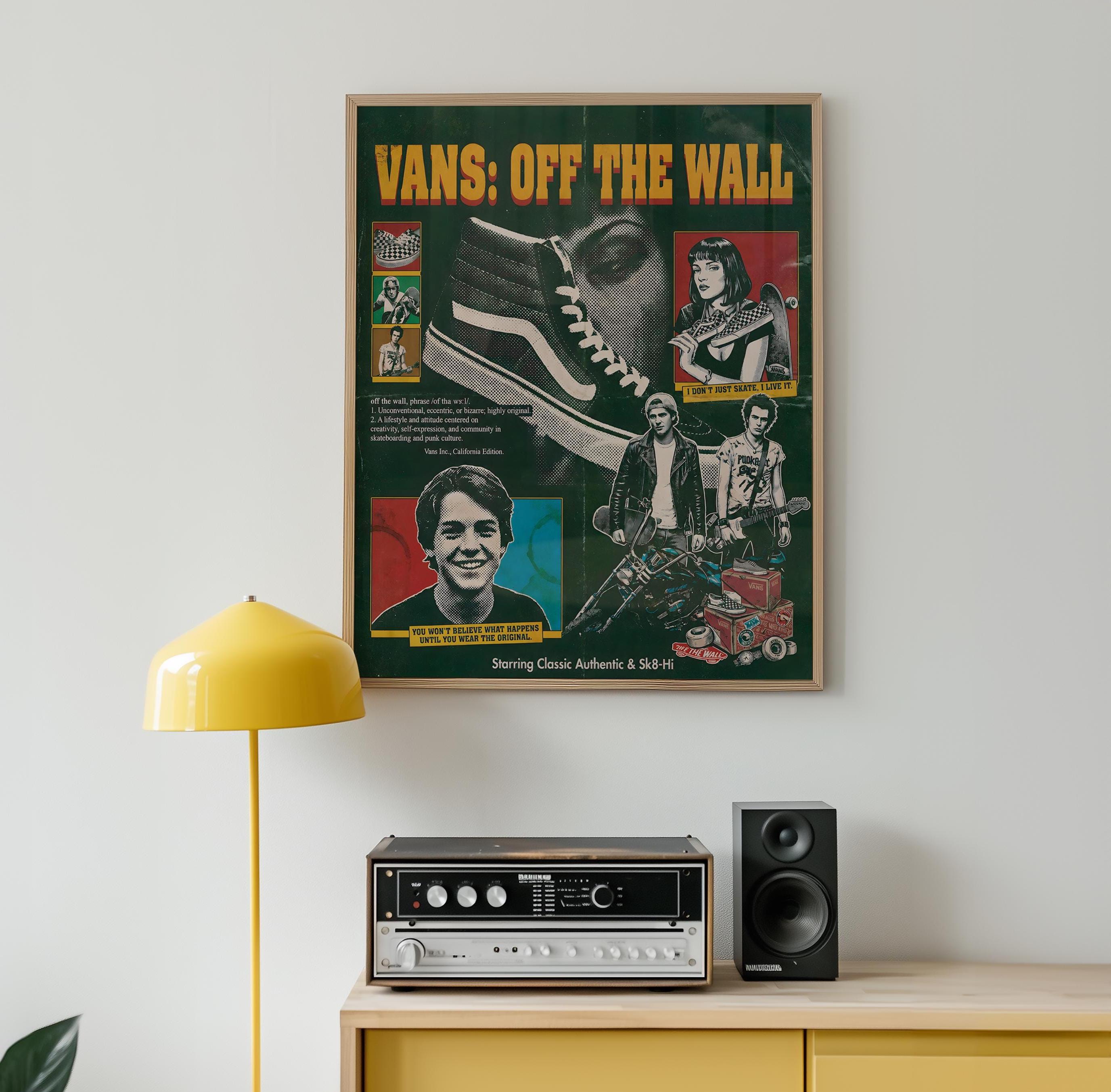 Off the Wall Poster | Retro Skateboard Art Print (digital Download