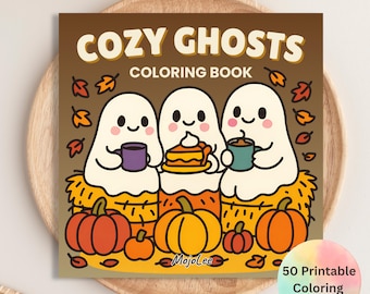 Cosy Ghosts-kleurboek: 50 Halloween-kawaiipagina's (pdf)
