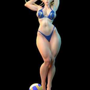Fan Art Woman STL File: 3D Print Model for Cosplay