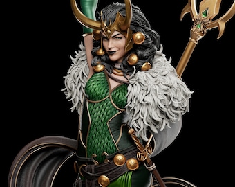 3D Printable Woman STL File: Fan Art Model for Cosplay & Collectibles