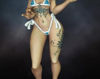 Archivo de impresión 3D STL de chica pin-up, modelo de fan art para cosplay