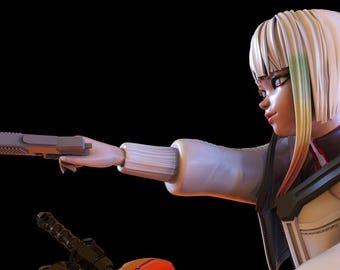 Lucy Girl 3D Print File STL: Fan Art Model for Cosplay & Collectibles