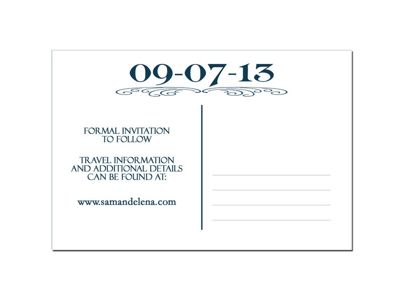 Vintage Lake Tahoe Save the Date Postcard set of 20