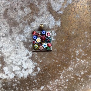 Floral Mosaic Pendant