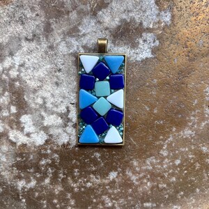 Blue Mosaic Pendant