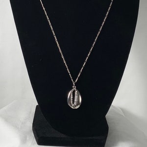 FREE Gift with purchase of 35 dollars or more FREE Gift with this purchase Sterling silver Solid Cowrie Shell necklace image 1