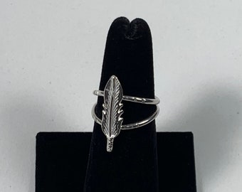 Sterling silver Feather Ring