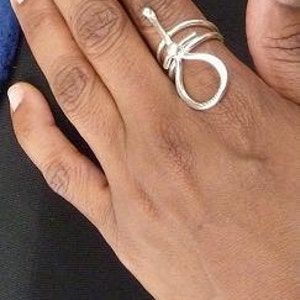 Ankh Jewelry Sterling Silver Wire Ring image 3