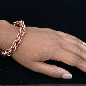 Copper Love Knot Bracelet Bangle Cuff Natural Copper Jewelry