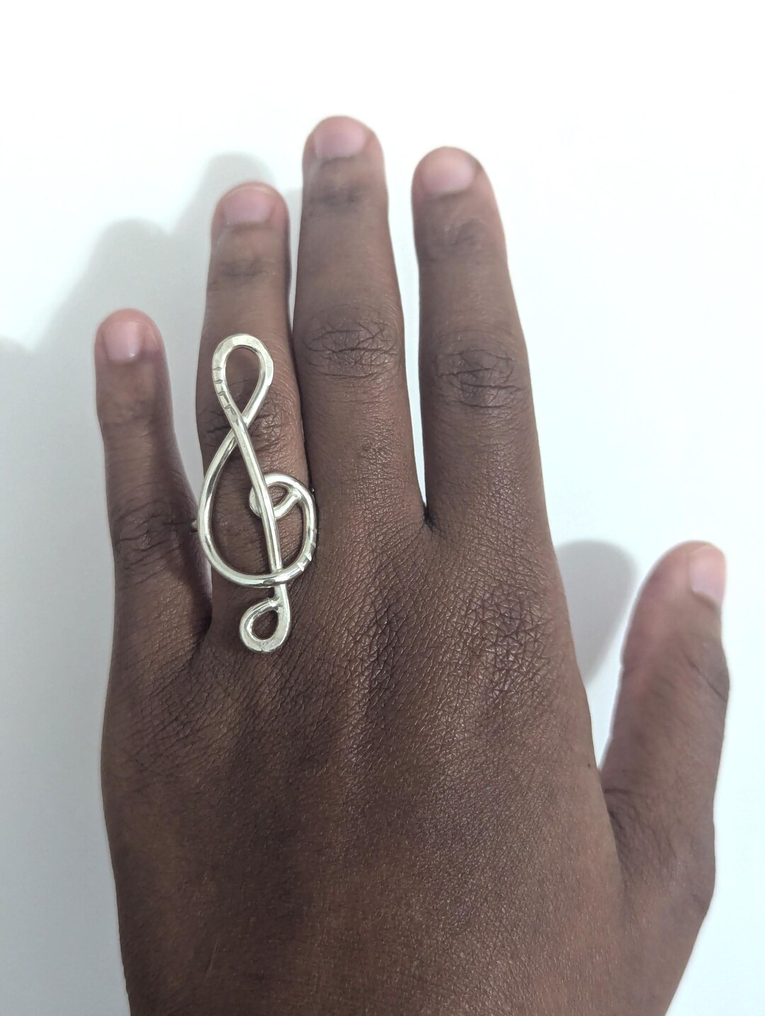 Musical Note Ring Pattern Sterling Silver Music Note Ring - Etsy
