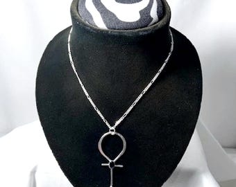 FREE Gift with purchase of 35 dollars or more FREE Gift with this purchase Sterling silver with Black onyx Ankh Necklace
