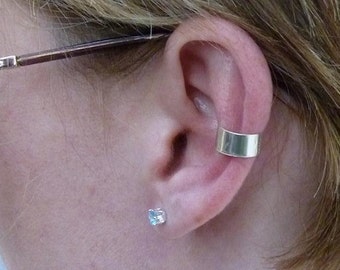 Silver Ear Cuff Small Plain Simple Jewelry