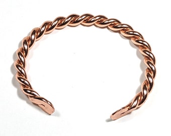 FREE Gift with 35 dollar purchase or more NEW!  Twisted Copper Bangle Handcrafted