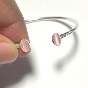 Sterling Silver Bracelet for Toddlers and Infants. Pick the preferred Stone Color image 4